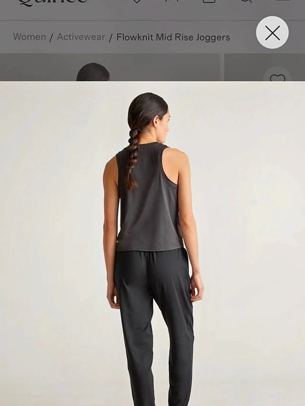 Quince Flowknit Mid-Rise Joggers Black Size XL - Picture 5 of 6